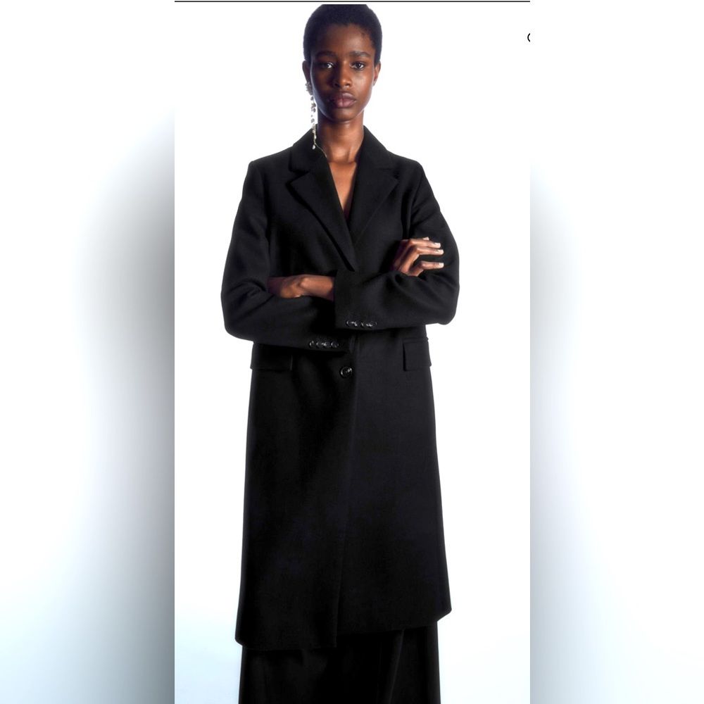 NWOT Single Breasted Wool Blend Coat
